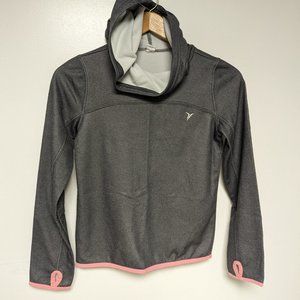 Old Navy sweather with hood girls size l/G Grey